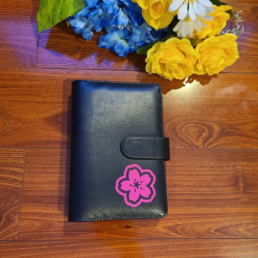 Black Budget Binder with Cherry Blossom Set